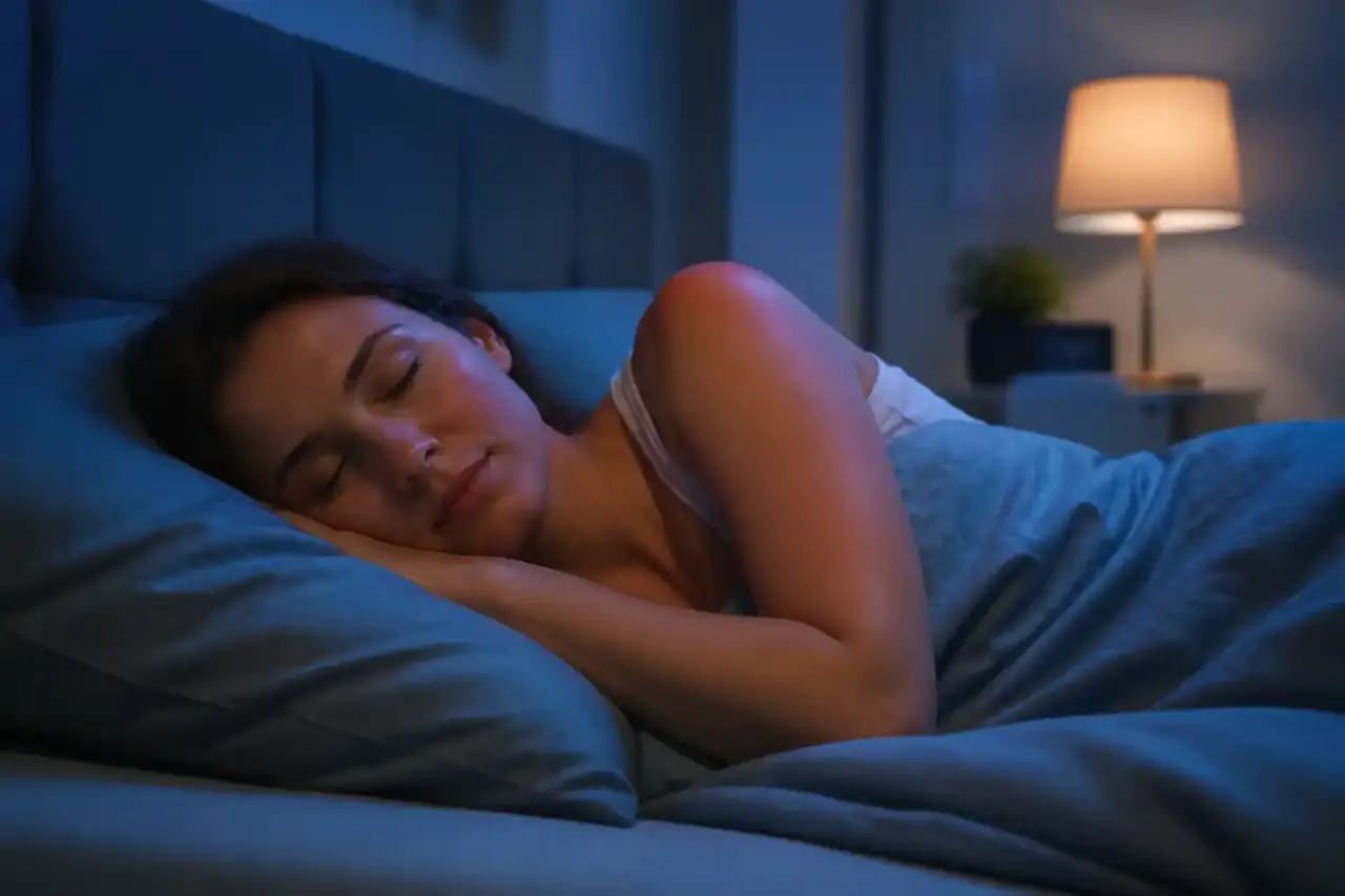 Illustration abstraite évoquant les cycles du sommeil et l'équilibre mental